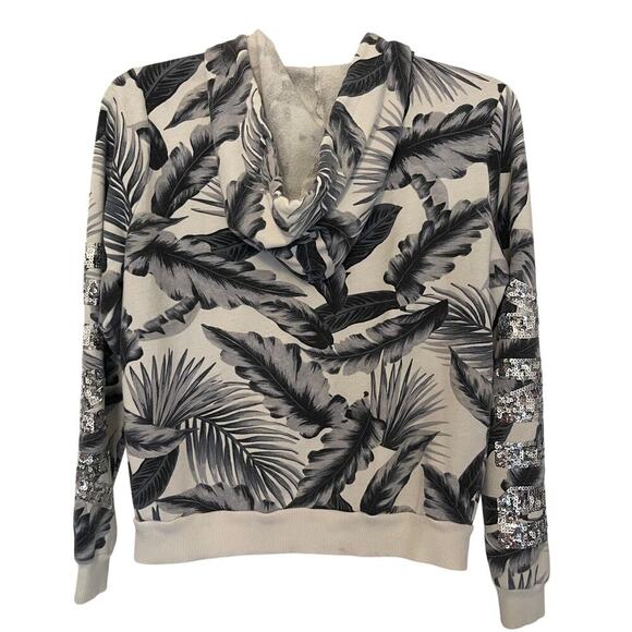 Victoria Secret PINK Blink Logo Women's Embroidery Sequined Hoodie Size Large - Picture 2 of 11